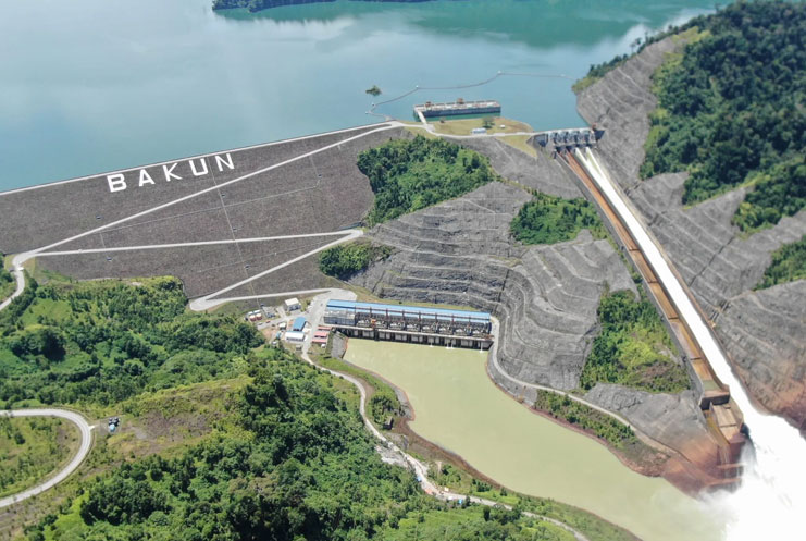 Bakun Highdro power house water gate